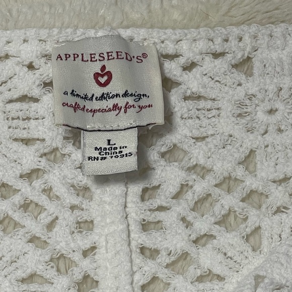 Appleseed 100% Cotton Cardigan Sweater Limited Edition Design - Picture 6 of 15